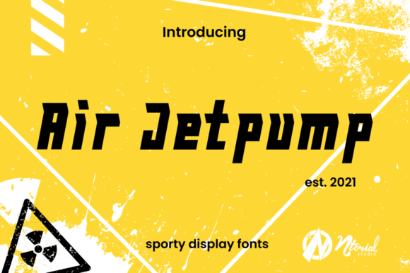 Air Jetpump: A Bold Display Font for Modern Branding Projects