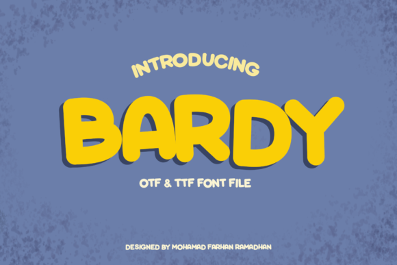 Bardy: A Playful Display Font for Bold Marketing Designs