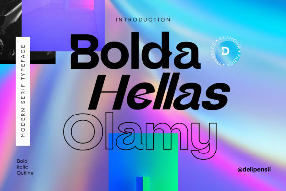 Bolda Hellas Elamy: A Display Font That Elevates Your Brand