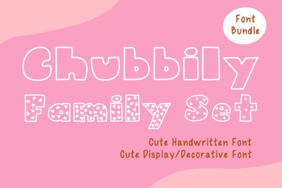 Chubbily Family Set: A Sweet Touch for Digital Design Projects