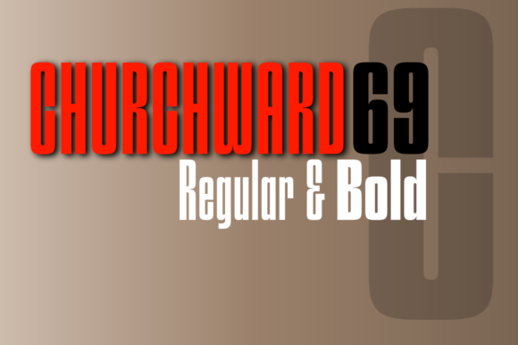 Churchward 69: A Bold Display Font for Modern Marketing Design