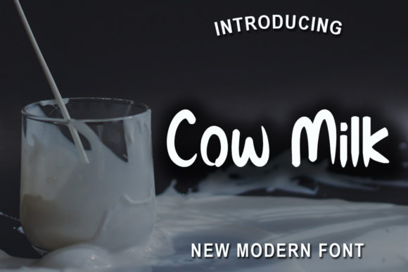 Cow Milk: A Display Font That Elevates Small Business Branding