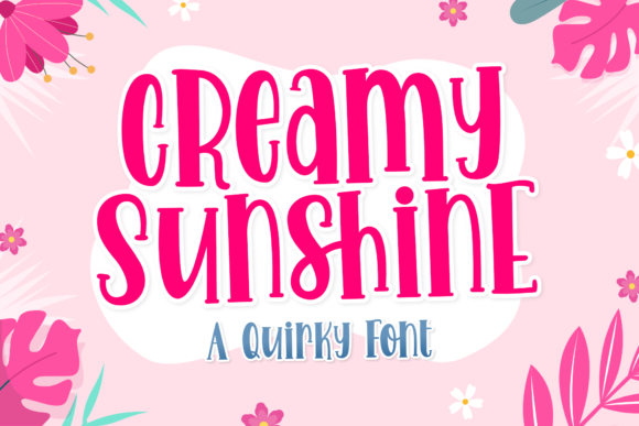 Creamy Sunshine: A Playful Display Font That Elevates Small Business Branding