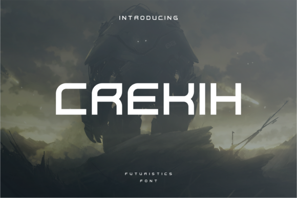 Crekih: A Futuristic Display Font for Modern Editorial Design