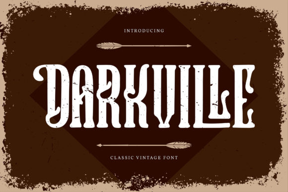 Darkville: A Vintage Display Font for Bold Editorial Statements