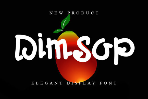 Dimsop: A Playful Display Font for Creative Branding Projects