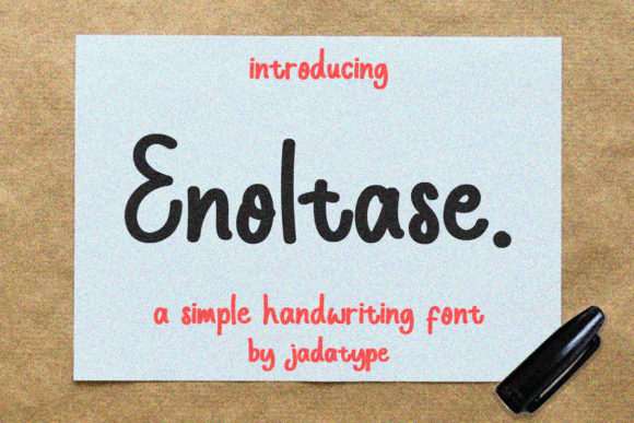 Enoltase: A Chalkboard Charm for Modern Editorial Design