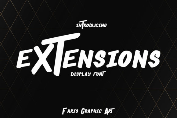 Extensions: A Bold Display Font for Web Designers and Digital Brands
