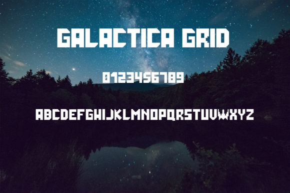 Galactica Grid: A Playful Display Font for Makers and Creative Sellers