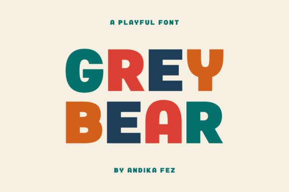 Grey Bear: A Bold Display Font for Modern Web Design and Digital Branding