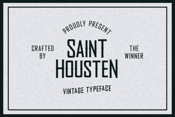 Housten: A Bold Vintage Display Font for Retro Branding Projects