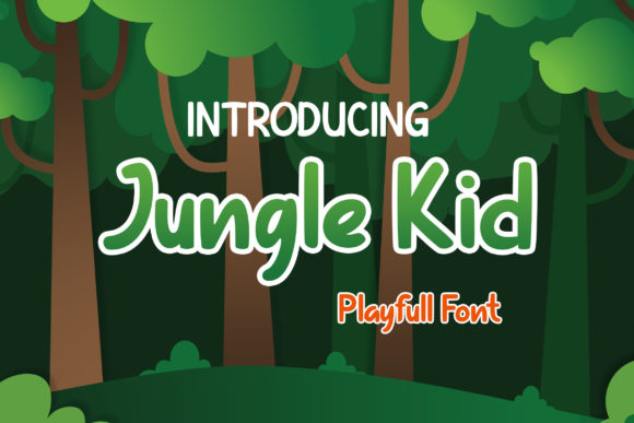 Jungle Kid: A Playful Display Font for Crafters and Product Designers