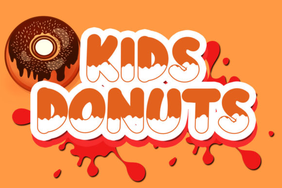 Kids Donuts: A Playful Display Font for Branding Projects That Spark Joy
