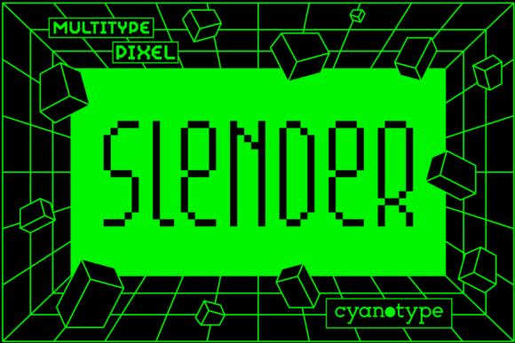MultiType Pixel Slender: A Bold Display Font for Modern Web Design