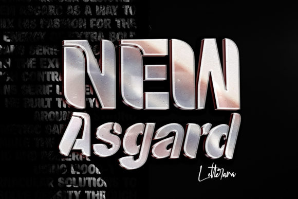 New Asgard: A Bold Display Font for Crafters and Product Makers