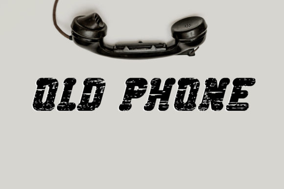 Old Phone: A Bold Display Font for Fierce Brand Identities
