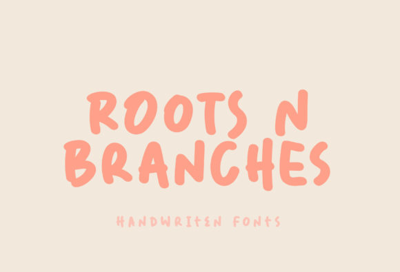 Roots N Branches: A Playful Display Font for Modern Web Design