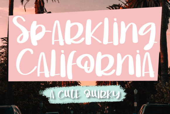 Sparkling California: A Display Font for Modern Web and Brand Design