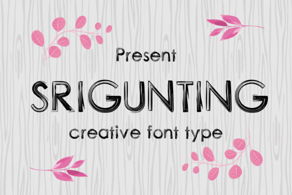 Srigunting: The Brushed Display Font That Brings Handmade Designs to Life