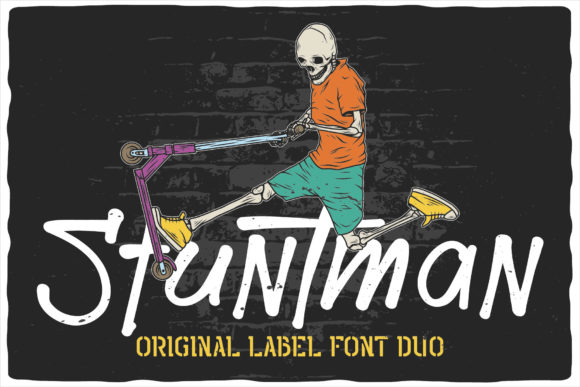 Stuntman Font: Elevate Your Brand with a Stylish Display Typeface