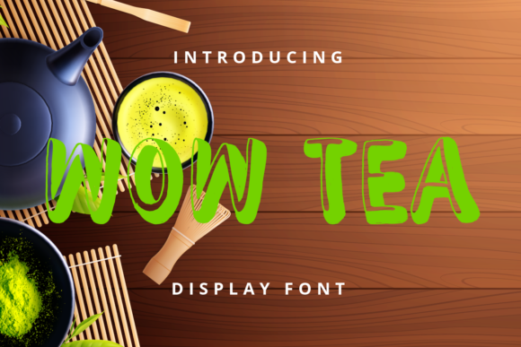 Wow Tea: A Quirky Display Font for Modern Web Design